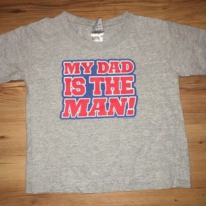Now & Zen gray t-shirts 3T My Dad Is the Man